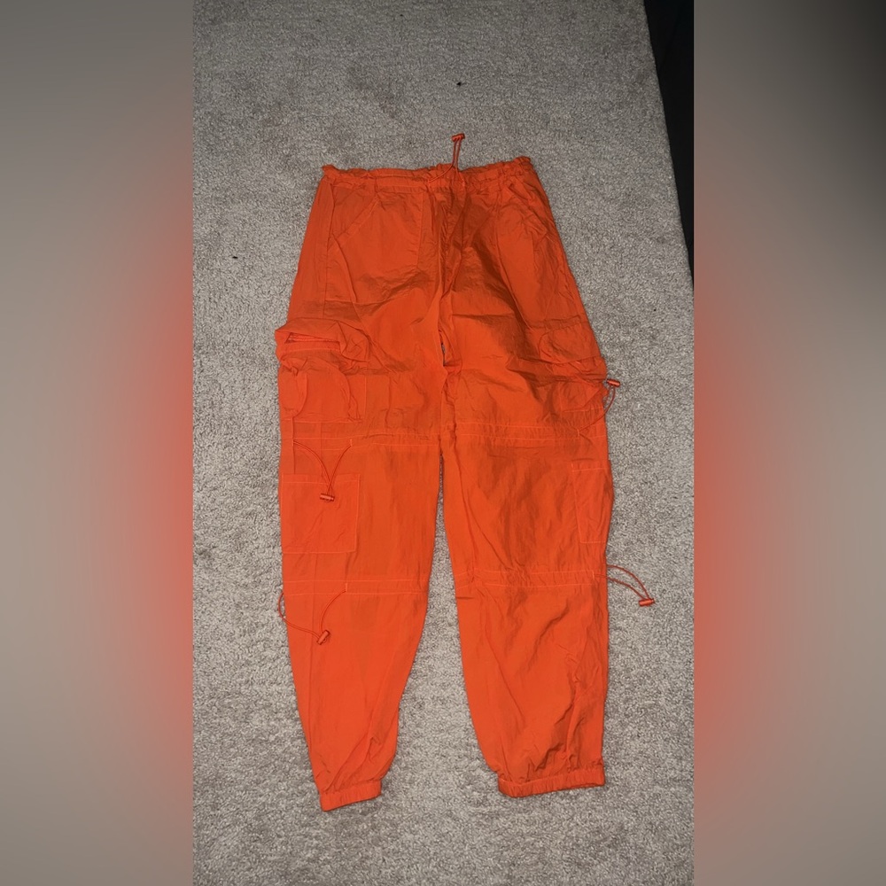 Orange Cargo Pants